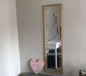 How to Do Faux DIY Fretwork on a Mirror Using Washi Tape