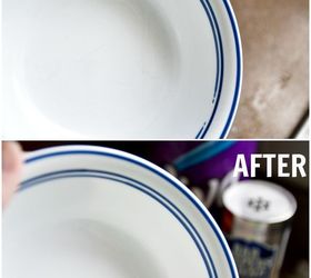 an amazing way to remove scuff marks from dinnerware
