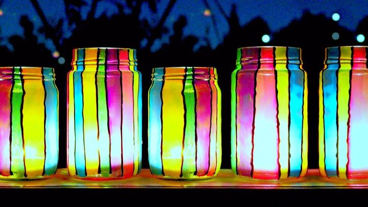 lanternas coloridas de vero