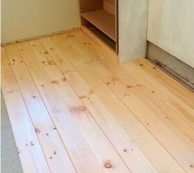 how to install beautiful farmhouse floors using unfinished lumber