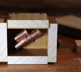 mortar and copper pencil holder