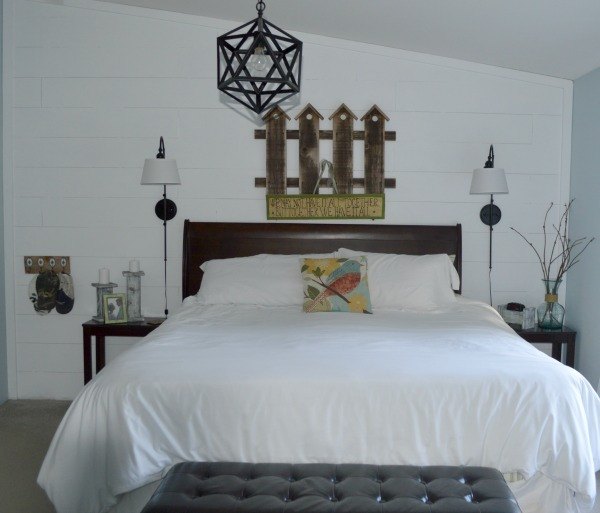 el dormitorio principal recibe un cambio de imagen de estilo rstico moderno