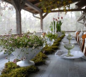 thrifted vintage spring tablescape