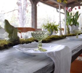 thrifted vintage spring tablescape