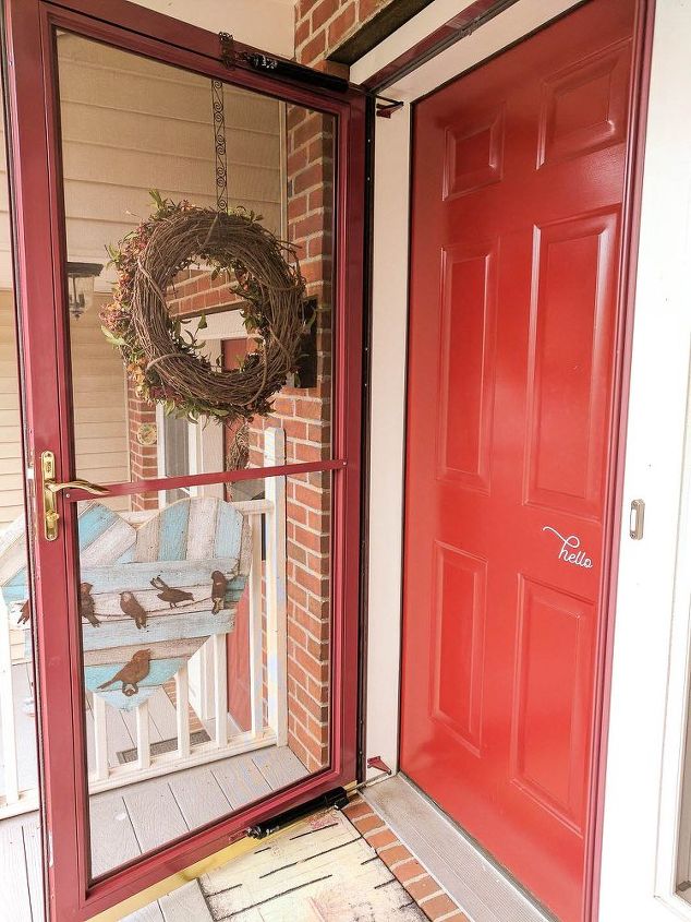 how to easily clean your front door back to new again