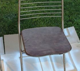 vintage folding chairs get a makeover