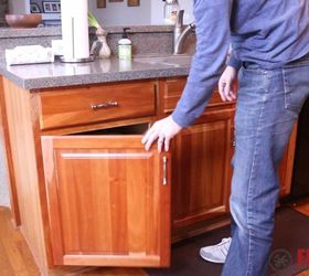 diy pull out kitchen cabinet trash can