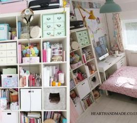 before and after craft room makeover