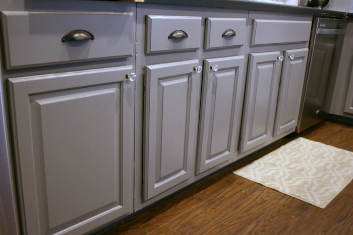 tuxedo kitchen spray painted cabinet makeover