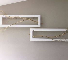 framed tree branch wall art