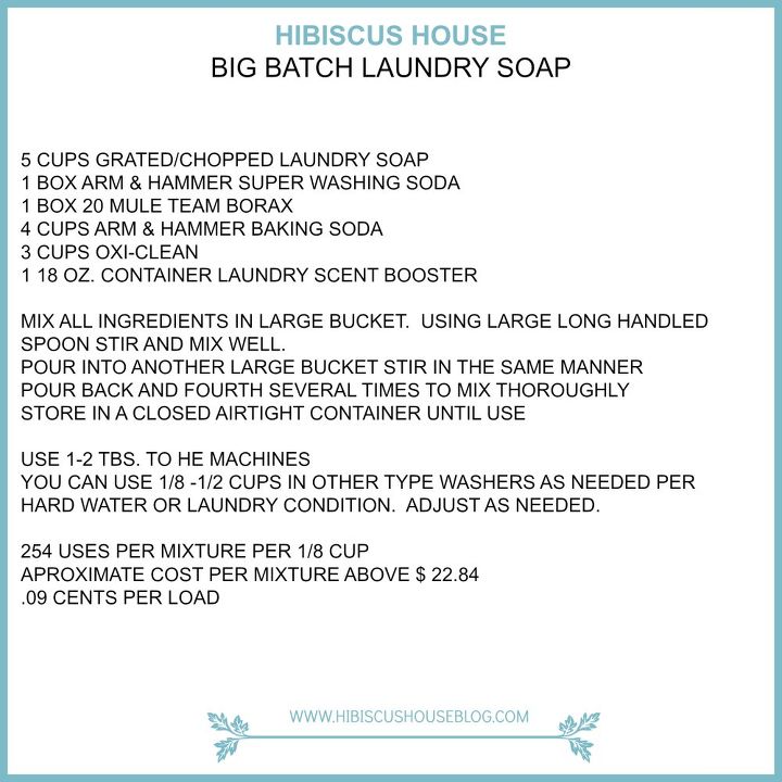 big batch laundry soap update
