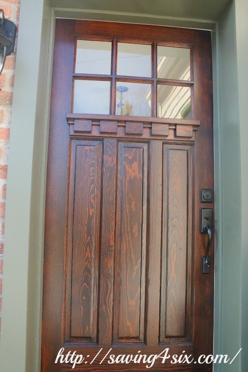 refinished craftsman front door