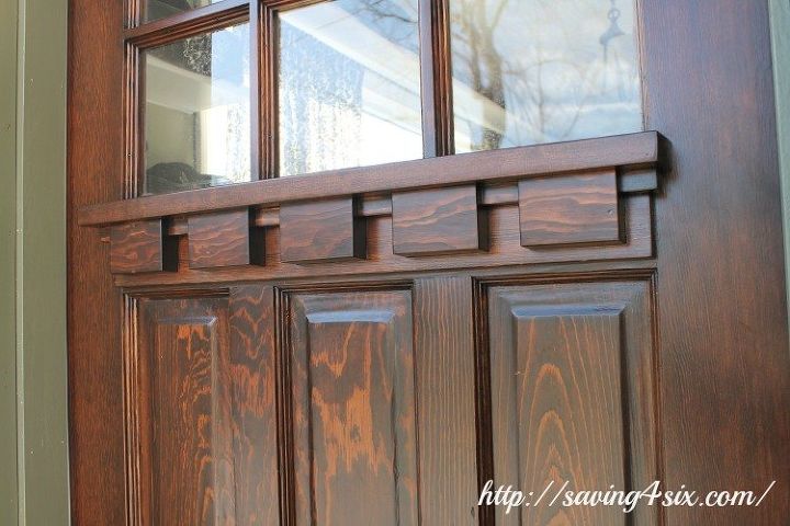 refinished craftsman front door
