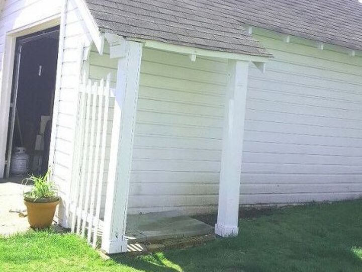 q any ideas on what i can do to this unused space off of my garage