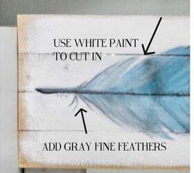 how to paint large scale feather art