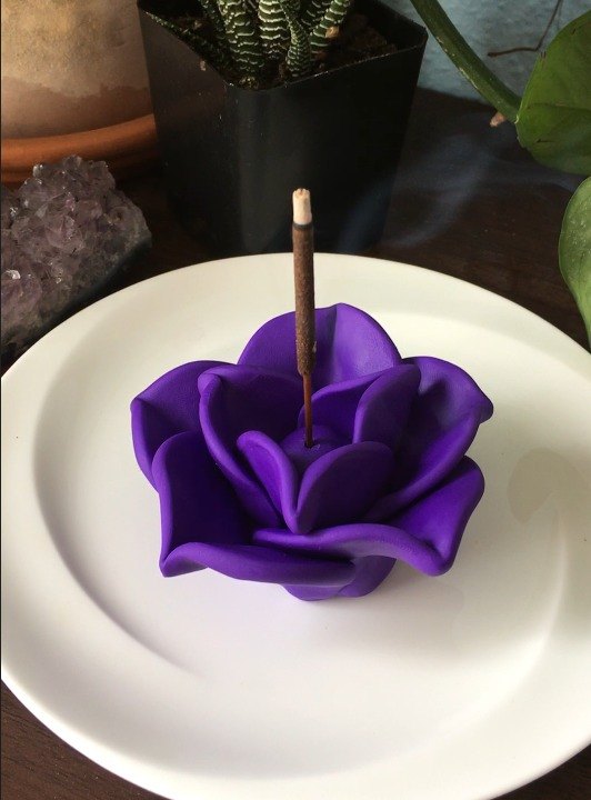 polymer clay incense holder