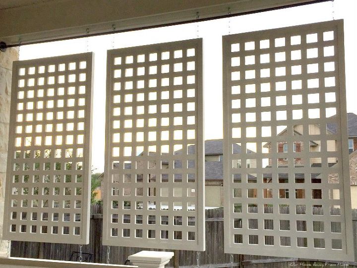 pantallas de privacidad de madera hechas en casa