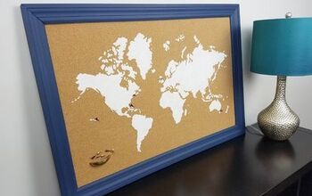 Cómo pintar un tablero de corcho con el patrón del mapa del mundo