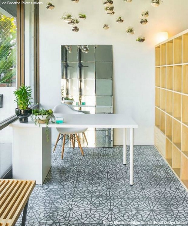Easy Diy Fix Concrete Floor Stencils Hometalk