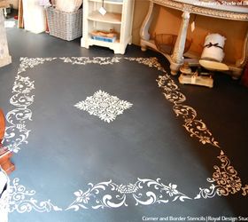 Easy Diy Fix Concrete Floor Stencils Hometalk