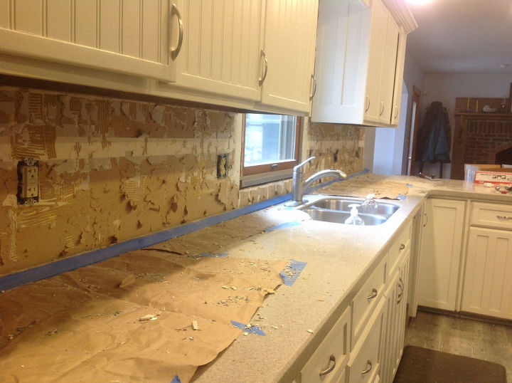 Arabesque Blue Tile Backsplash Using An Adhesive Mat Hometalk Arabesque Blue Tile Backsplash Using An Adhesive Mat