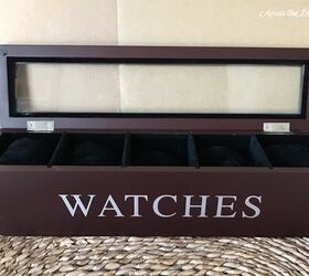 thrift store find watch box makeover