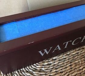 thrift store find watch box makeover