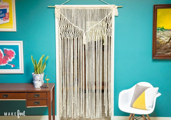 easy diy macrame curtain