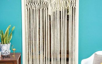 Easy DIY Yarn Macrame Curtain or Wall Hanging