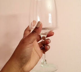 decorative wine glass candle holder