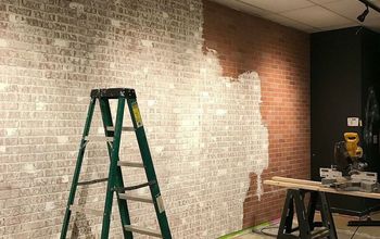 Create  Faux Brick Wall Using Inexpensive Paneling
