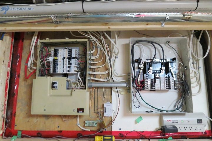 hiding an electrical panel in a finished basement