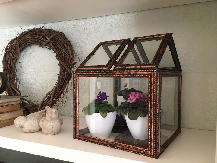 dollar store picture frame terrarium