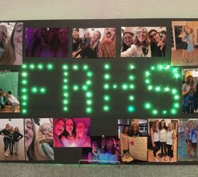 personalizable photo and light up sign