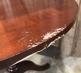 dog ate your furniture how to repair paint a chewed pedestal table