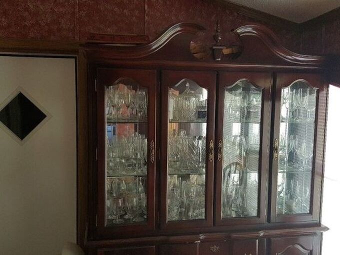 Any Ideas For Use Of Top Half Of Glass Door China Cabinet Hometalk