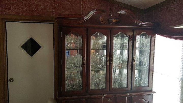 Any Ideas For Use Of Top Half Of Glass Door China Cabinet Hometalk