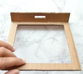diy shadow box using cardboard