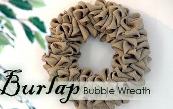Burlap Bubble Wreath