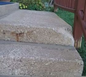 my concrete step has chunk broken off what is a good way to fix it