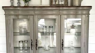 Any Ideas For Use Of Top Half Of Glass Door China Cabinet Hometalk