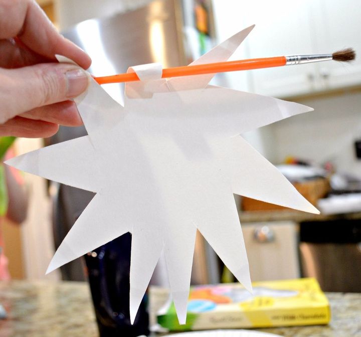 flor de papel de pratos de papel