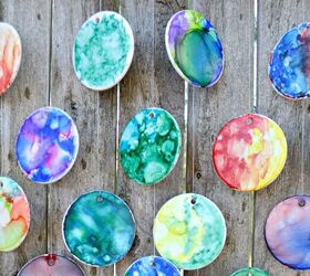 diy hand painted wind chimes
