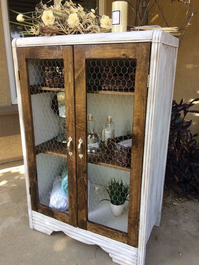 rustic cabinet