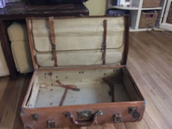 repurposed suitcases, This suitcase would become the top