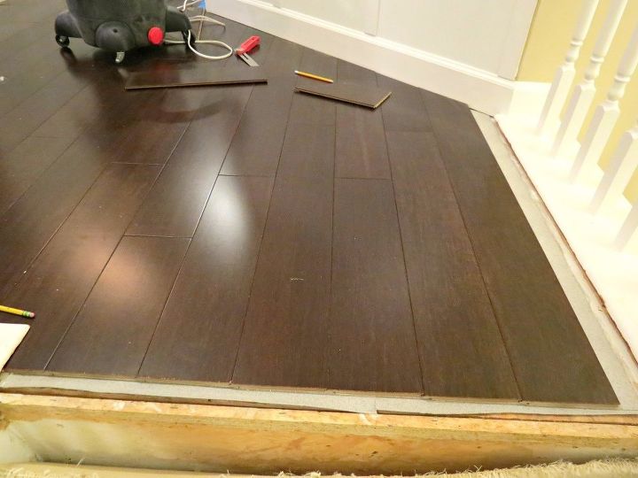 laying pre engineered bamboo flooring