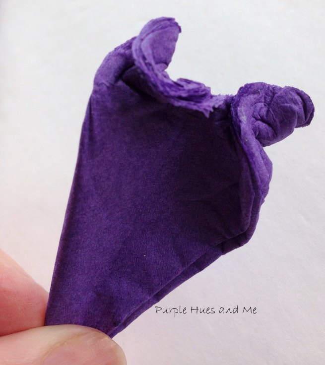 twisted paper napkin flowers