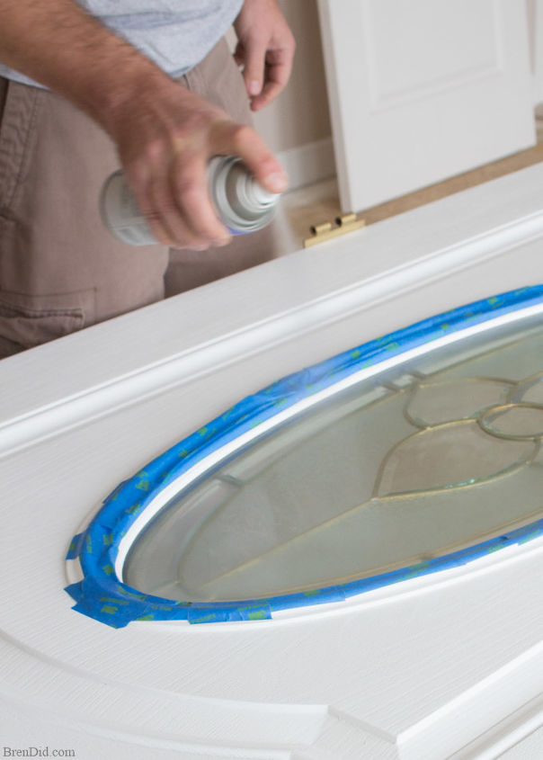 15 front door redo with faux etched glass