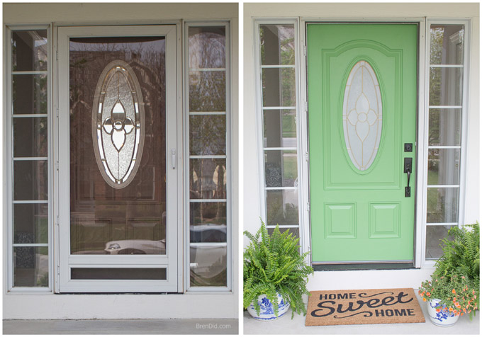 15 front door redo with faux etched glass