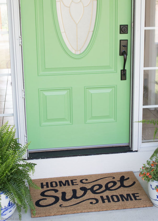 15 front door redo with faux etched glass